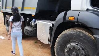 Ashok leyland dumper drive girl