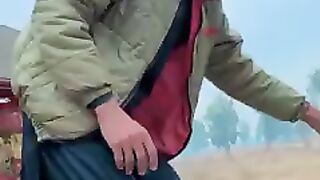 Funny video road construction main croupption