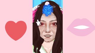 Complete Asmr skin treatment makeover animation| Ugly face to mode