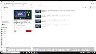 06.HTML Tutorial_ Img and Anchor tags _ Web Development Tutorials #6