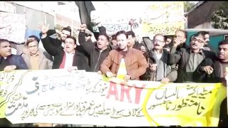 Journalist,s Protest at  gujranwala
