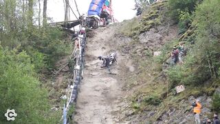 Impossible climb bike ride race