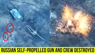 Ukrainian forces destroy Russian self-propelled gun