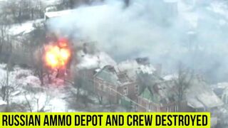 Ukrainian mortars destroys Russian infantry in Bakhmut
