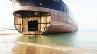 Huge Cargo ship spotted