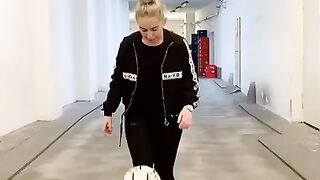 Football girl skills perfect