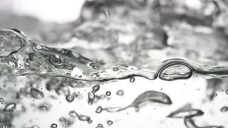 Bubbling water in slow motion