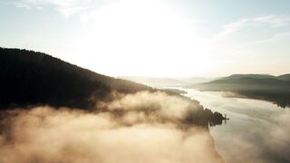 Природа с дрона, рассвет