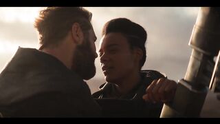 Foundation 1x03 / Kiss Scene — Salvor and Hugo (Leah Harvey and Daniel MacPherson)