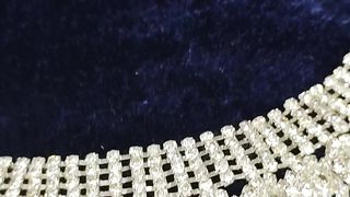 Beautiful Diamond necklace with same as Earrings
