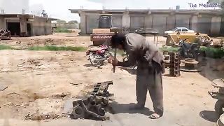 These Guys Do Amazing Work Making Truck Brake Drum From Cast Iron Scrap With Limited Amount of Tools