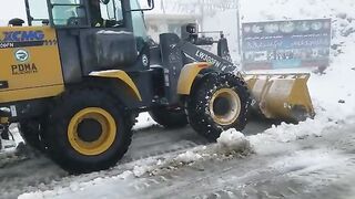Snow clearance of road