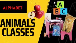 Learning Alphabet funny animals with alphabet song #alphabet#easylearning#alphabatesong