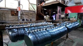 The Manufacturing Process for Frying Pans | A Japanese Factory Making Easy to Use Iron Frying Pans
