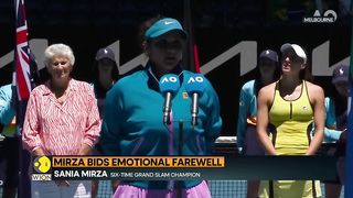 Tennis player Sania Mirza bids emotional farewell, ends Grand Slam career with loss