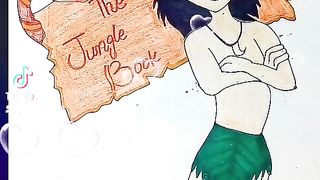 ????How to to Draw a beautiful Mowgli Drawing ????