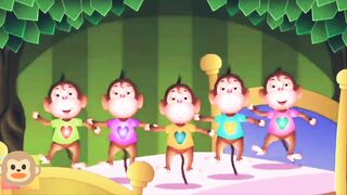 Five Little Monkeys | Panch Chotay Bandar | Rymes For Kids | Fun Gala