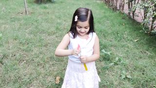 Ghuri playing bubble flying