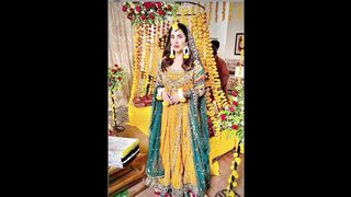 Latest Mayoon/Mehndi dresses