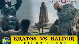 GOD OF WAR 4 Kratos Vs Baldur Boss Fight Gameplay