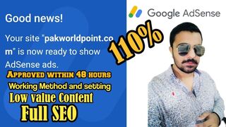 google Adsense approval done | Low value Content problem solved Full SEO | how to fix AdSense issue