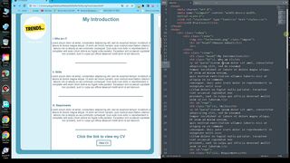 Making my CV using Html and Css |Responsive| 2023-Tech Trends