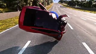 Cars VS 100 Giant Concrete Balls - BeamNG.drive