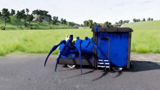 Trains vs Giant Pit - BeamNG.Drive