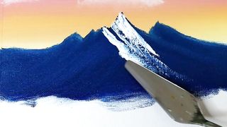Easy and Beautiful Mountain Painting Tutorial For Beginners Step by Step