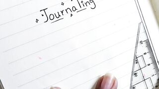 Journaling asmr