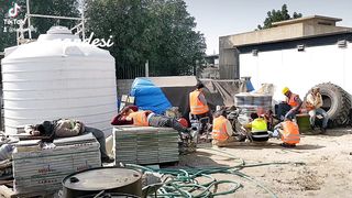 Construction workers life in Saudi Arabia.