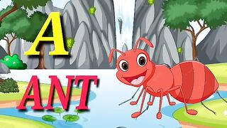 A for apple kids learning video