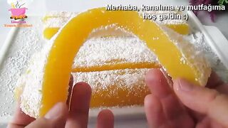 Natural Turkish Delight Recipe ???? How to make Original Turkish Delight at Home , With All the Tips , Orange Turkish Delight