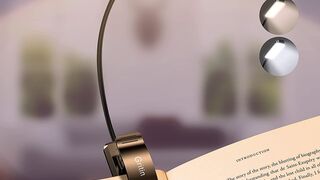 Gritin 9 LED rechargeable book light reading for good studying