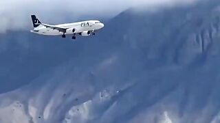 Skardu airport beautiful landing