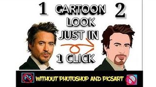 How to turn your picture into cartoon look just in one