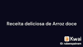 Receita de arroz doce diferente