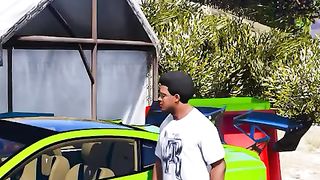 THIEF STEAL FRANKLIN LUXURY CAR! #shorts #gta5