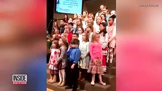 6-Year-Old Girl Steals the Show During Choir Concert