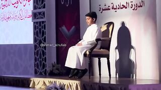 #beautiful #quranrecitation a child during the #international Quran #competition in #Kuwait