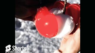 Snow hearts are a fun