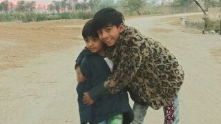 Enjoy snow fall with kidds |