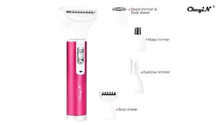 Multifunctional Electric Shaver for Women Rechargeable Lady Nose Eyebrow Trimmer