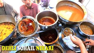 Pakistani Street Food l Mulla Nehari PIB Colony l Special Nalli Maghaz Nihari l Karachi Food Street