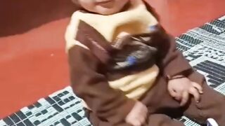 Cute baby funny clip