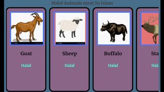 Halal Animals meat in Islam | Data Halal meat in isalm