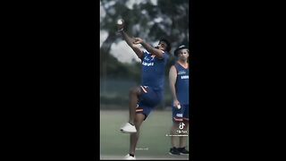 Jaspirit bumrah BOWLING in slow motion.