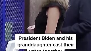 President @Biden And His Granddaughter Cast Their Votes Together_HD