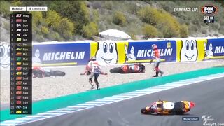Moto GP. Массовые ДТП