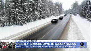 Violence erupts in Kazakhstan as Russian backed troops move in